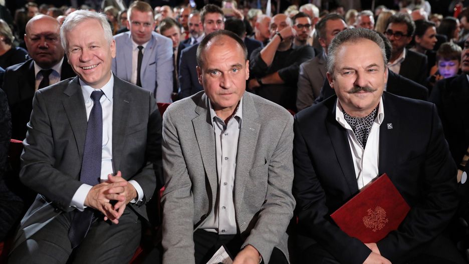 Od lewej: Marek Jurek, Paweł Kukiz i Marek Jakubiak