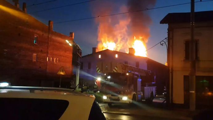 Pożar wybuchł w nocy z soboty na niedzielę