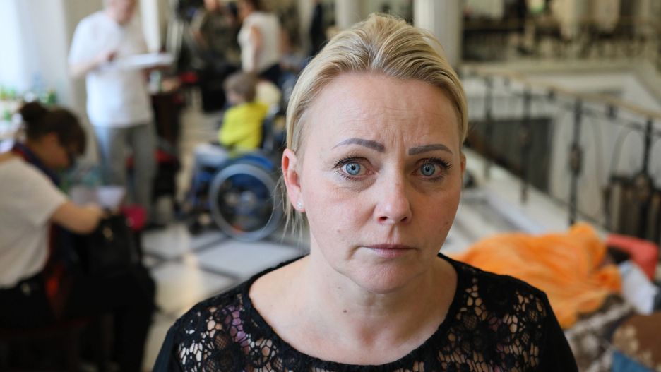 Iwona Hartwich jest jedną z organizatorek sejmowego protestu