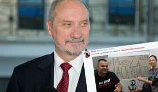 Macierewicz podbija internet. Ludzie publikują zdjęcia z wymownym hasztagiem w jego obronie