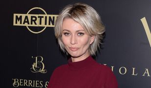 Katarzyna Zdanowicz w mokrej sukience. Plama rzucała się w oczy