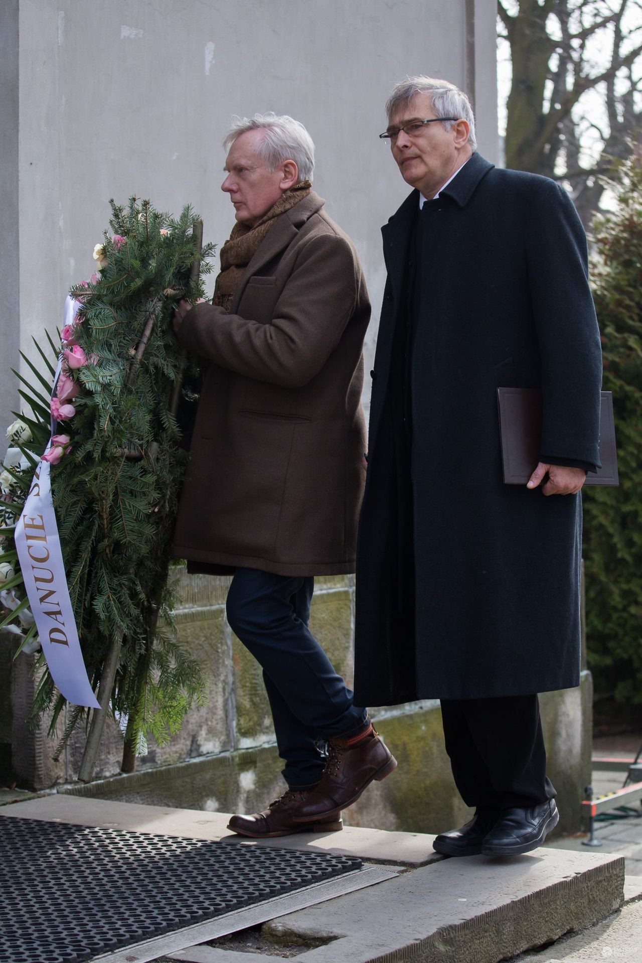 Olgierd Łukaszewicz, Andrzej Precigs - pogrzeb Danuty Szaflarskiej