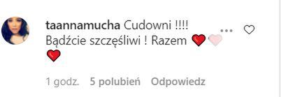 Anna Mucha gratuluje Przetakiewicz