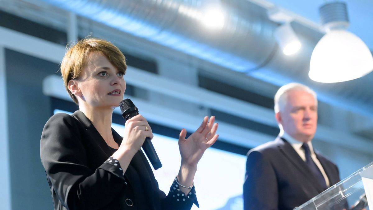 Jadwiga Emilewicz i Jarosław Gowin