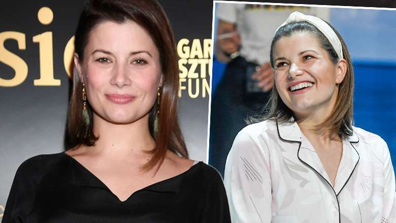 Agnieszka Sienkiewicz podczas spektaklu Czworo do poprawki