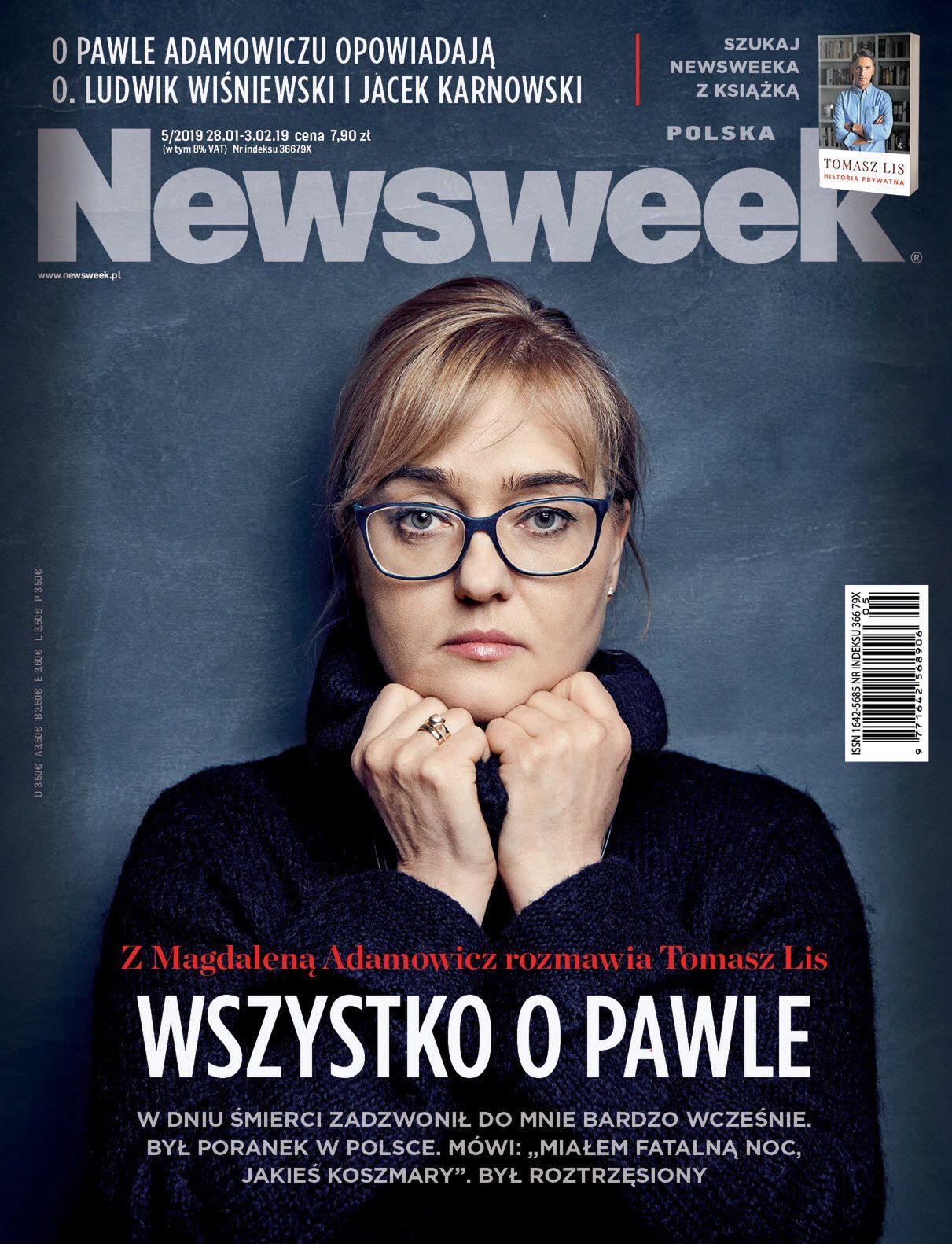 Magdalena Adamowicz na okładce "Newsweeka". Mówi o śmierci męża