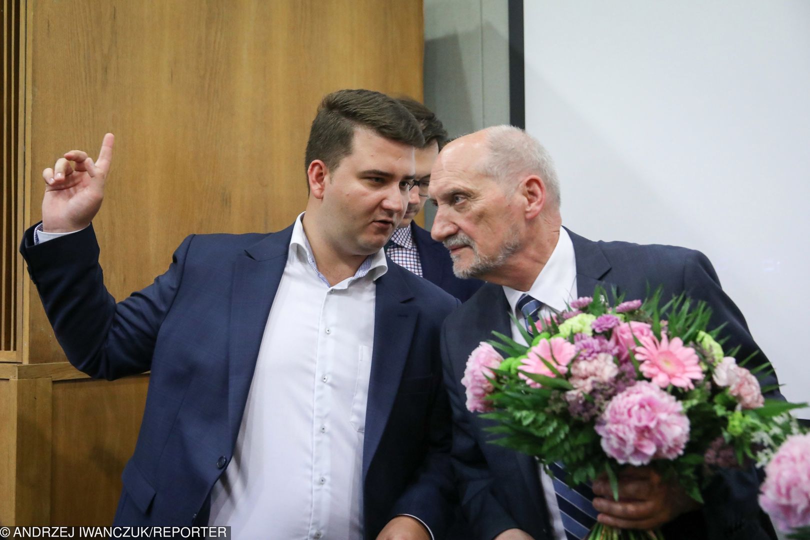 Bartłomiej Misiewicz i Antoni Macierewicz