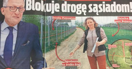 Stanisław Piotrowicz kontra sąsiedzi. Postawił płot, zablokował drogę i nie odbiera telefonu