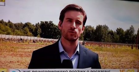 Wpadka Piotra Dąbrowicza przejdzie do historii. Widzowie pocieszają reportera TVN24