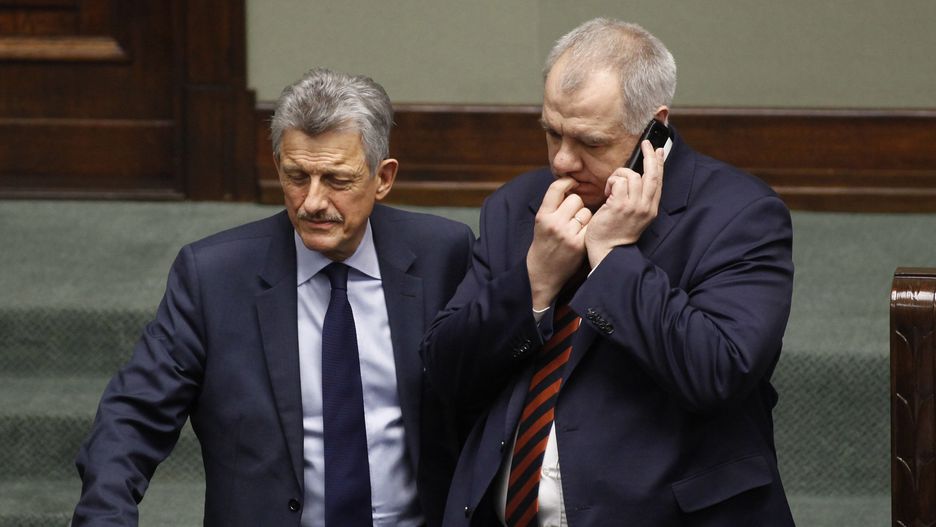 Sejm. Stanisław Piotrowicz i Jacek Sasin
