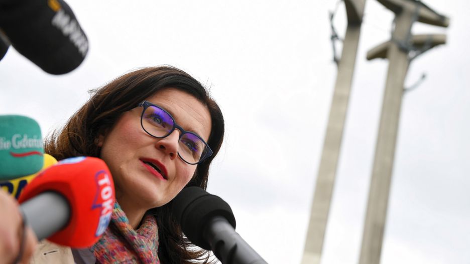 Aleksandra Dulkiewicz na pl. Solidarności w Gdańsku (zdj. arch.)