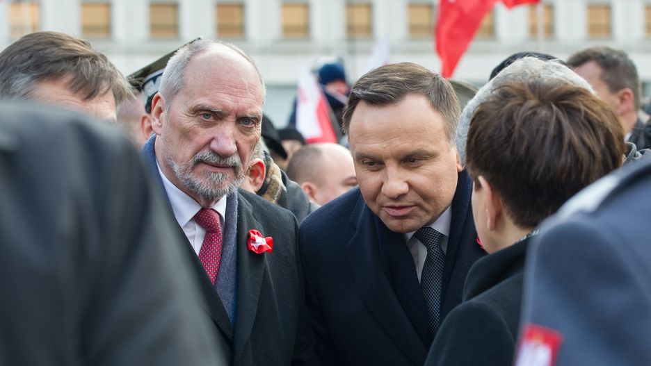 Andrzej Duda i Antoni Macierewicz na uroczystościach 11 listopada