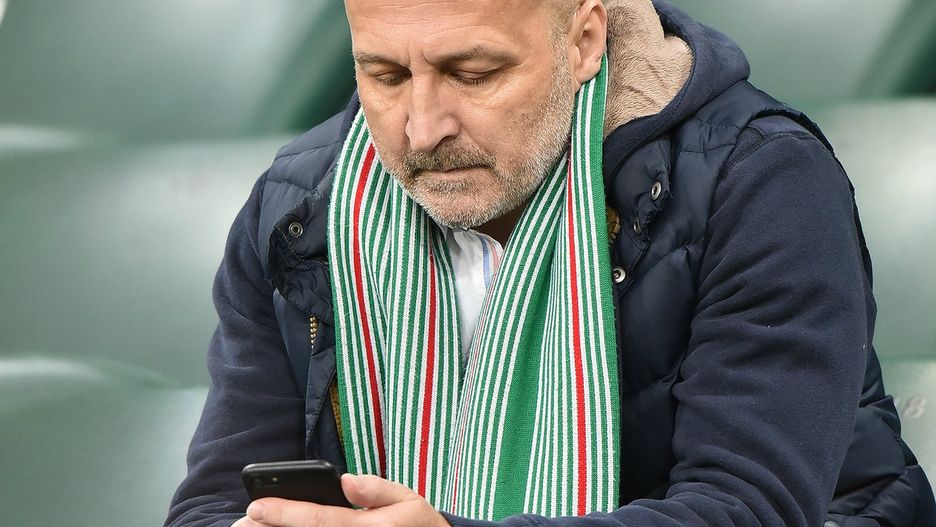 Marcinkiewicz na meczu Legia Warszawa - Lechia Gdańsk
