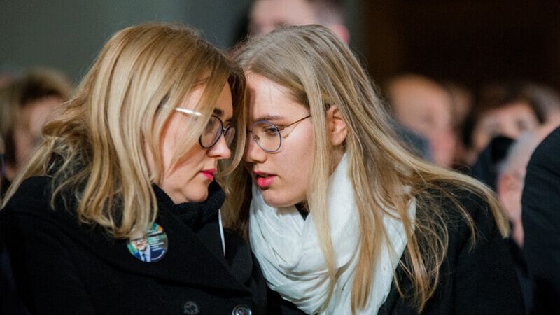 Magdalena Adamowicz z córką Antoniną 