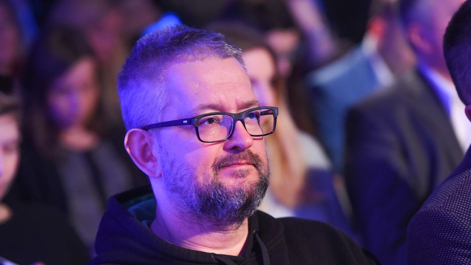 Rafał Ziemkiewicz występuje w programie "W tyle wizji" w TVP