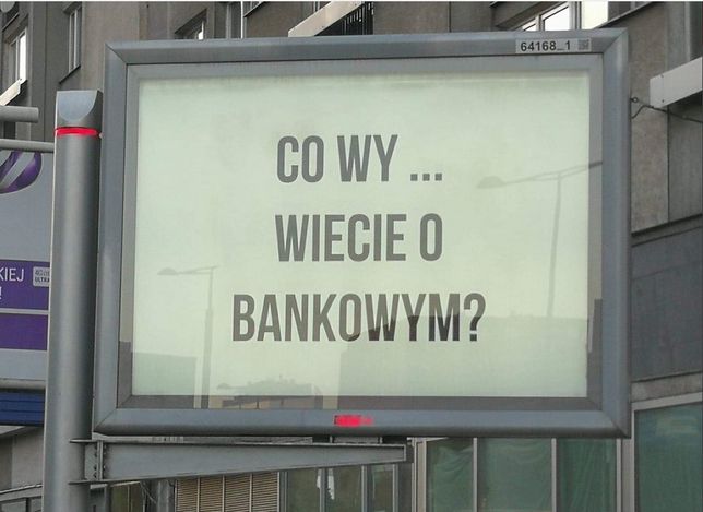 Tajemniczy billboard w Warszawie 
