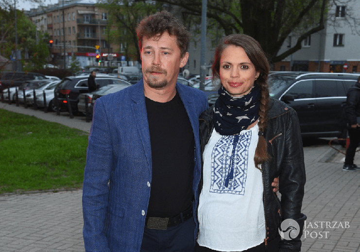 Bartosz Obuchowicz z żoną