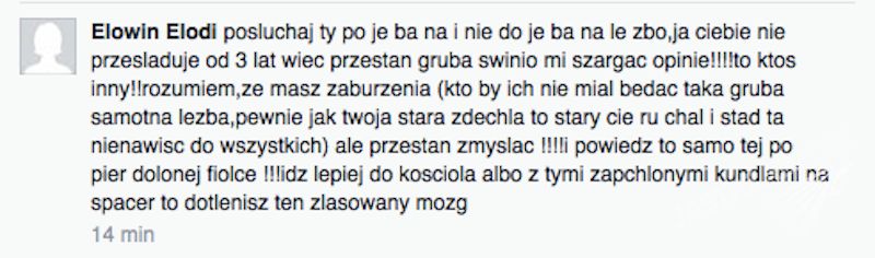 Wiadomość od hejterki Karoliny Korwin Piotrowskiej i Fiolki Najdenowicz