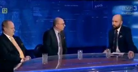Awantura w TVP. Poseł Nowoczesnej oburzony polską flagą