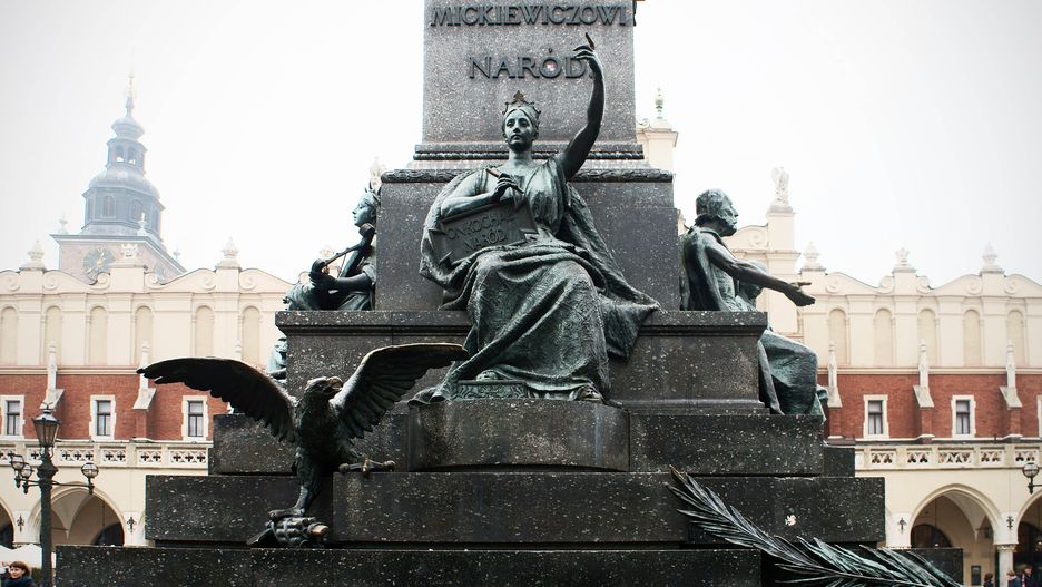 Pomnik Adama Mickiewicza na krakowskim rynku