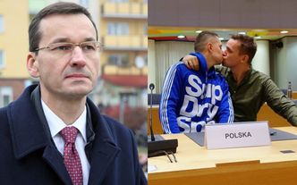 Geje z teledysku Roxette walczą o tolerancję, całując się na siedzeniu premiera Morawieckiego: "Zostawiliśmy w powietrzu HOMOZARAZKI"