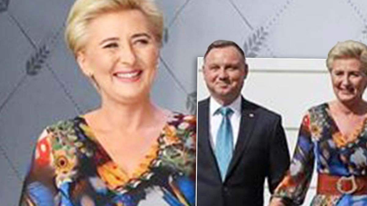 Dożynki Prezydenckie 2020. Andrzej i Agata Dudowie otrzymali tak samo oryginalny prezent, jak wyjątkowa była kreacja Pierwszej Damy