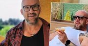 Tomasz Oświeciński odkrywa kolejne zakamarki nowego domu. Ten taras wygląda jak marzenie. Ile tam miejsca!