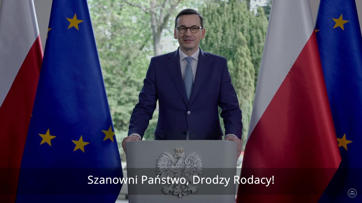 Premier Mateusz Morawiecki w orędziu: "Mamy powody do dumy"