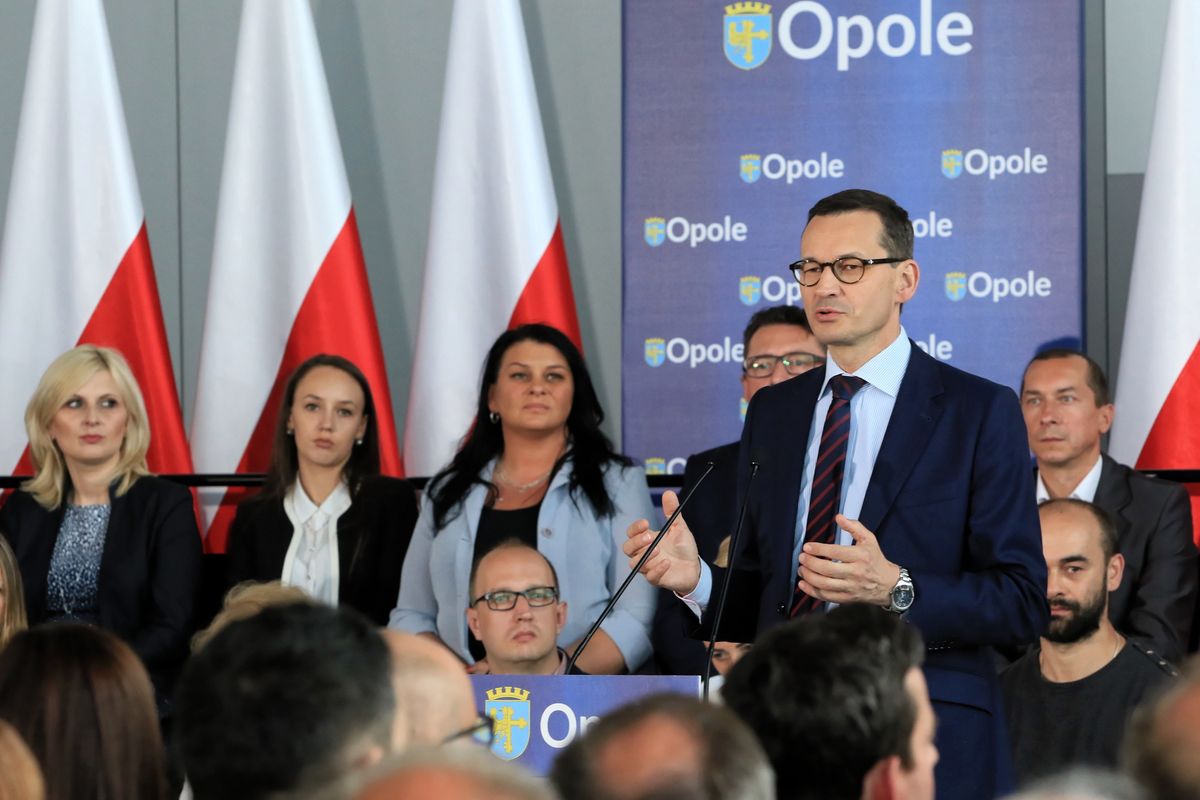 Morawiecki uderza w opozycję. Mocne słowa premiera w Opolu