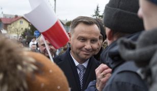 "Niech mówią, co chcą na mój temat". Duda w Bolesławcu