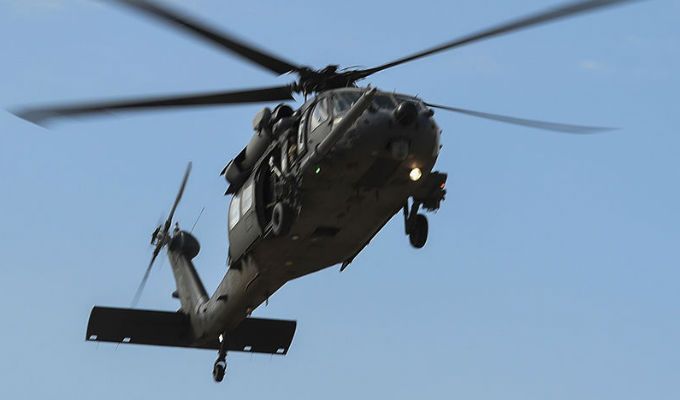 Na misję wyleciał śmigłowiec typu HH-60 Pave Hawk