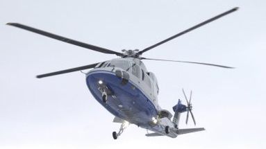 Archiwalne zdjęcie śmigłowca Sikorsky S-76 należącego do linii Copterline