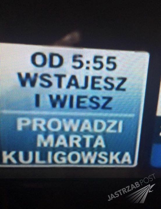 Marta Kuligowska prowadzącą Wstajesz i wiesz