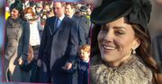 Rodzina królewska na świątecznej mszy. Księżną Kate przyćmiły dzieci. To był debiut George'a i Charlotte