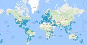 Mapa haseł Wi-Fi z lotnisk na całym świecie