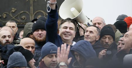 Były prezydent Gruzji przeszedł pod parlament. Chce obalenia Poroszenki