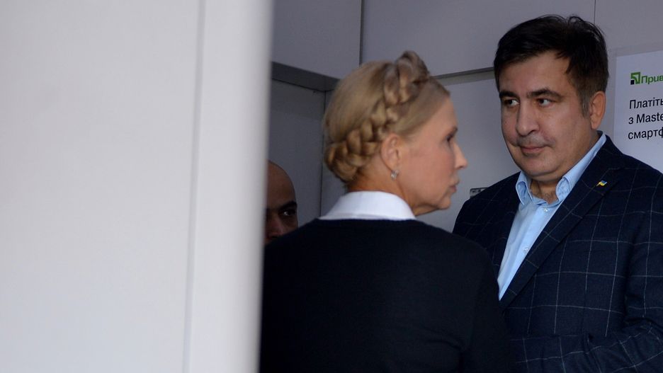 W pociągu w drodze na Ukrainę były prezydent Gruzji i były gubernator Odessy Micheil Saakaszwili oraz była premier Ukrainy Julia Tymoszenko