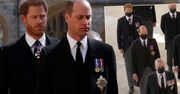 Pogrzeb księcia Filipa. Harry i William pożegnali dziadka. Ich stroje różnił drobny detal