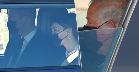 Pogrzeb księcia Filipa. Przepełnieni smutkiem William z Kate i Karol z Camillą wyruszyli do kaplicy. Zdjęcia