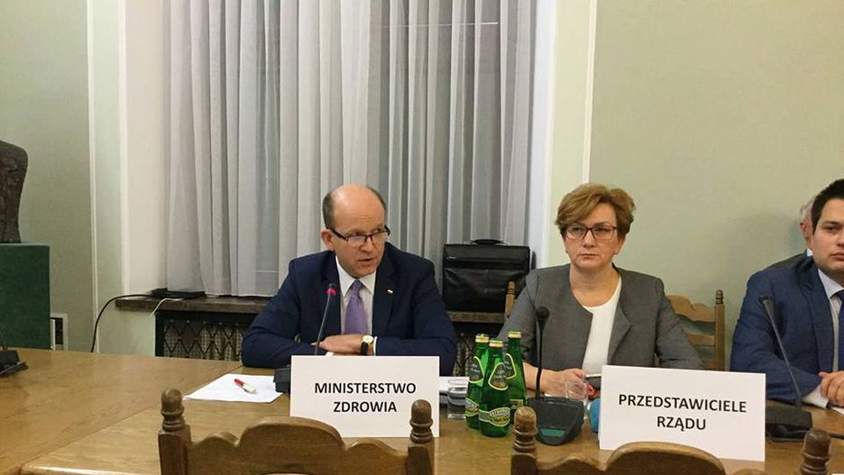 Minister zdrowia Konstanty Radziwiłł na posiedzeniu sejmowej Komisji zdrowia.