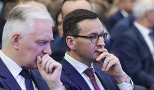 Konferencja Mateusza Morawieckiego i Jarosława Gowina