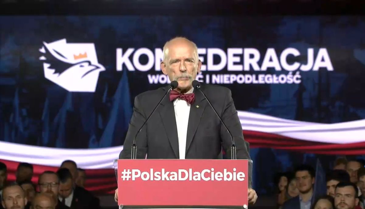 Wybory parlamentarne 2019. Janusz Korwin-Mikke: Kobieta ma prawo do bogatego męża