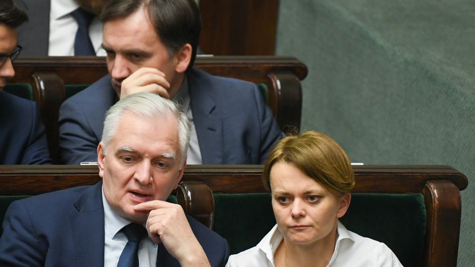 Wicepremier Jarosław Gowin i minister rozwoju Jadwiga Emilewicz