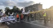 Protest w Skawinie. Gigantyczny korek na wjeździe do Krakowa