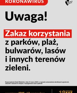 Koronawirus w Warszawie. Zamknięte parki, lasy, bulwary i plaże
