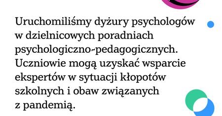 Koronawirus w Warszawie. Rusza wsparcie psychologiczne dla uczniów i rodziców