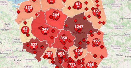 Koronawirus w Polsce. Tysiące chorych w polskich szpitalach. Sprawdź aktualne dane [Mapa]