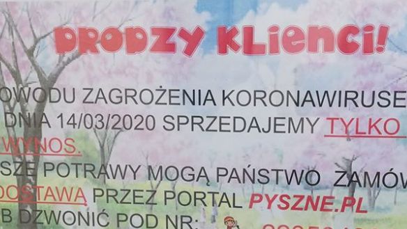 Koronawirus w Warszawie. Wiele restauracji przemieniło się w lokale "na wynos"