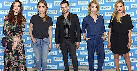 Obsada serialu "Pensjonat nad rozlewiskiem" promuje nowe odcinki: Joanna Brodzik, Anna Czartoryska, Mikołaj Krawczyk