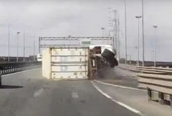 #dziejesiewmoto: błąd kierowcy ciężarówki powoduje zablokowanie drogi